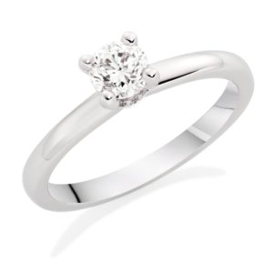 SOLITAIRE - Platinum Diamond Solitaire Ring, £3,750 from Beaverbrooks